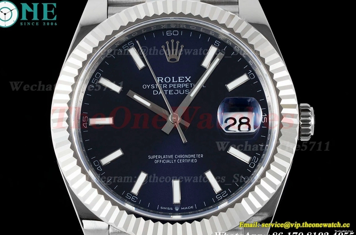 SS A3235 Blue 126334 Datejust SS EWEF Stk Jub 41mm 0311